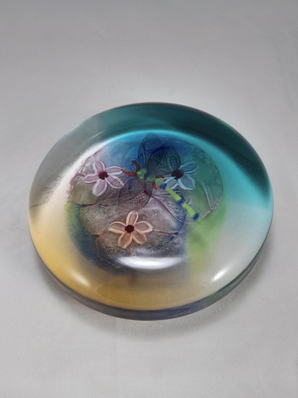 Caithness Lilly Pool Paperweight No. 63/350