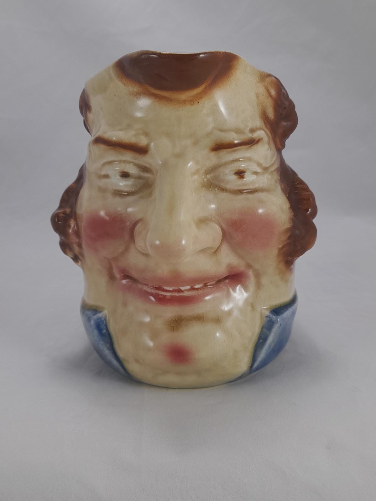 French Sarreguemines Character Jug “John Bull”