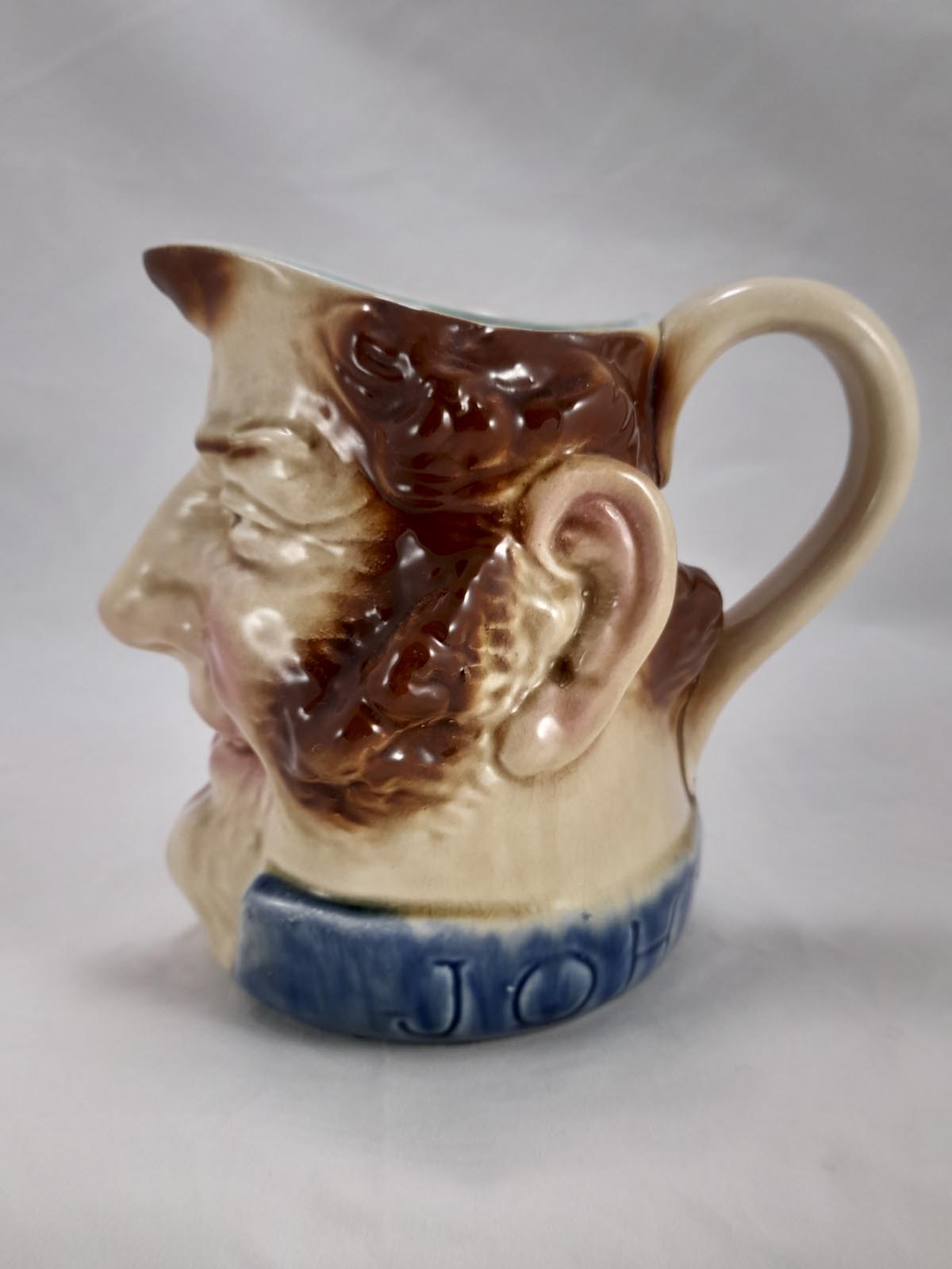 French Sarreguemines Character Jug “John Bull” - Image 8