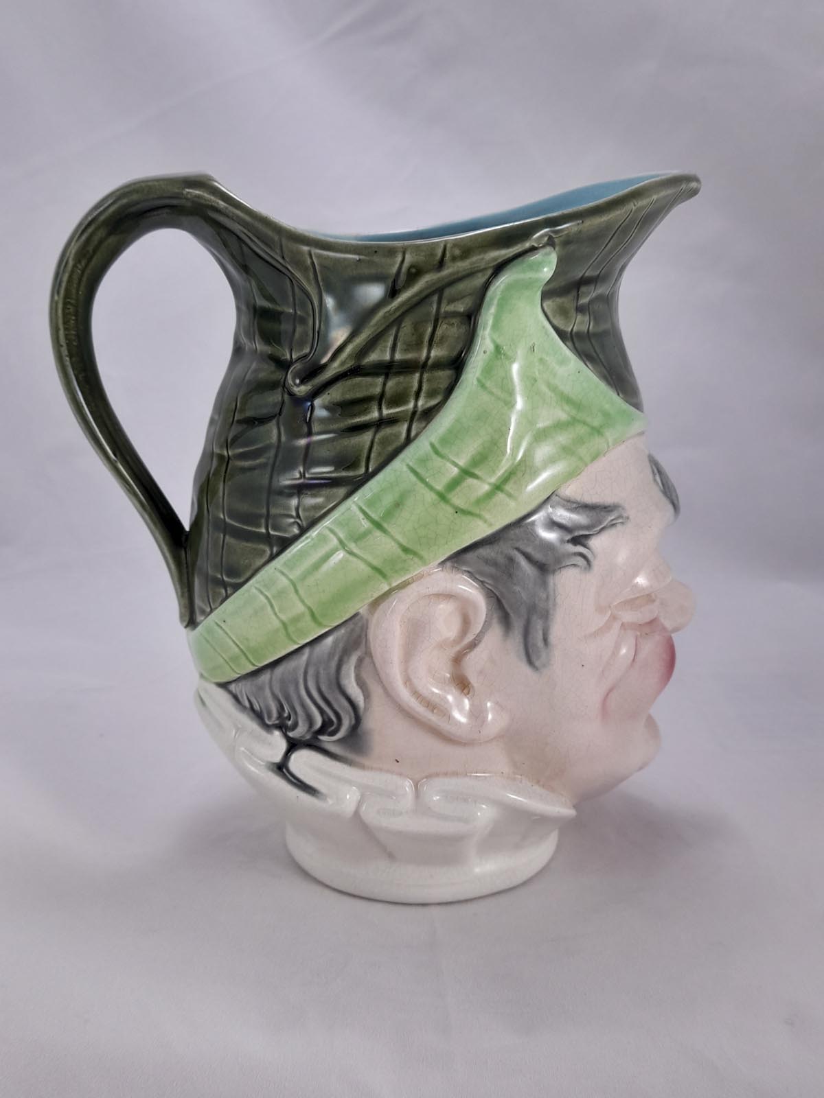 French Sarreguemines Character Jug “The Jester” - Image 5
