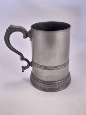 Victorian Pewter Tankard by Watts & Harton