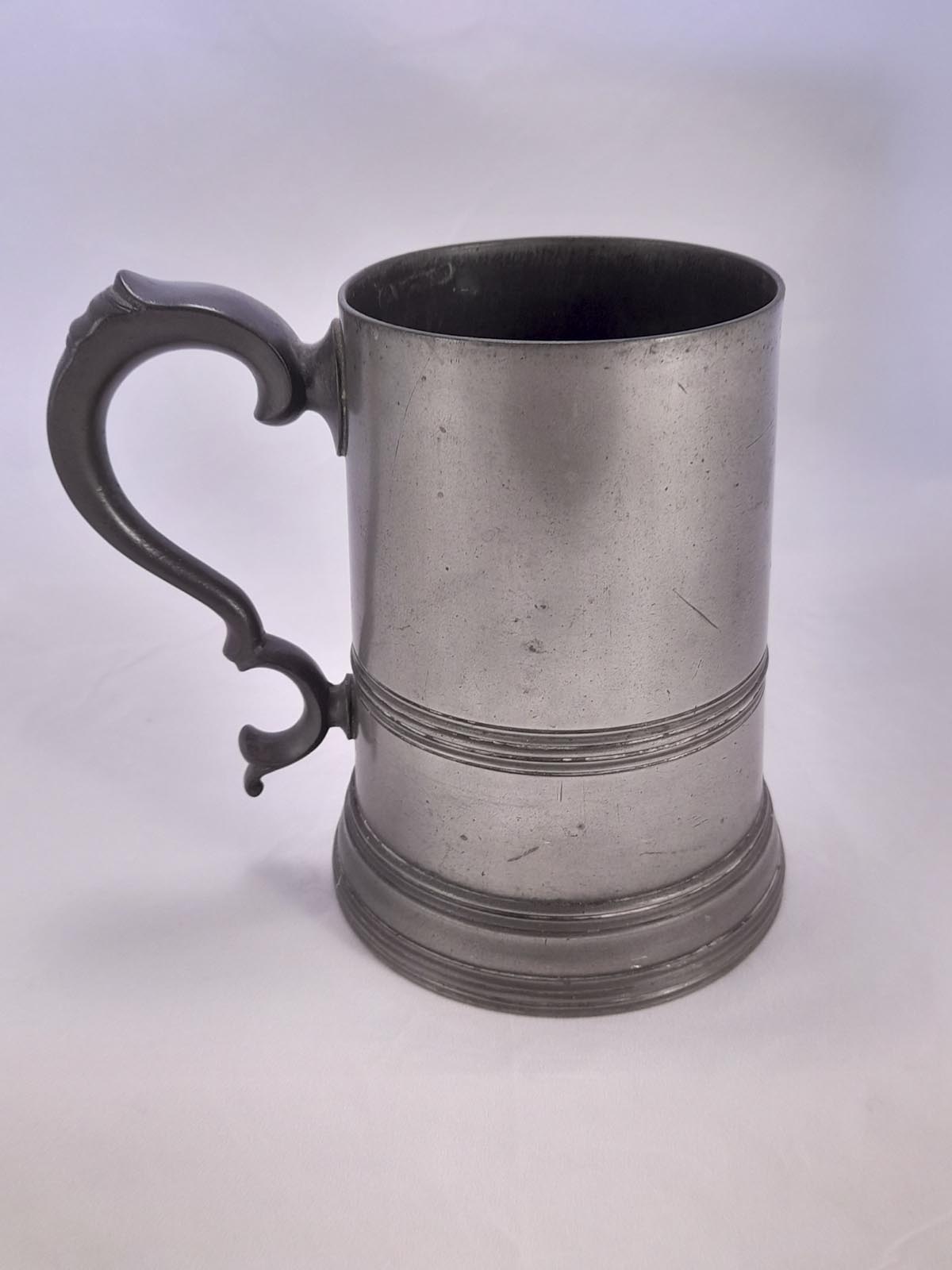 Victorian Pewter Tankard by Watts & Harton
