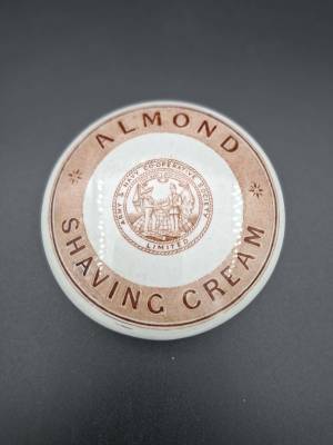 Almond Shaving Cream Pot Lid