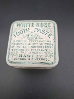 White Rose Toothpaste Pot Lid