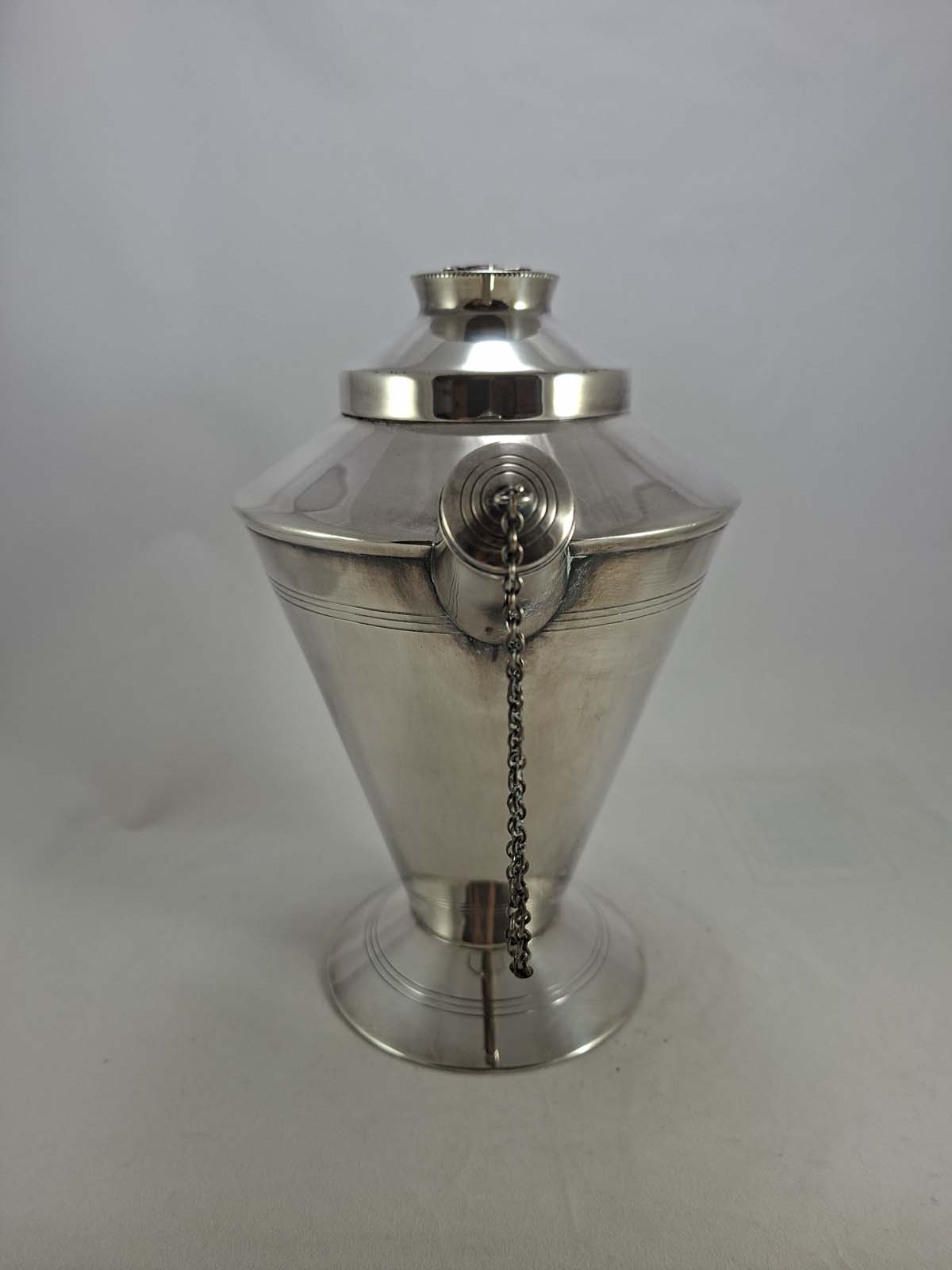 Art Deco Silver Plated Handled Cocktail Shaker - Image 4