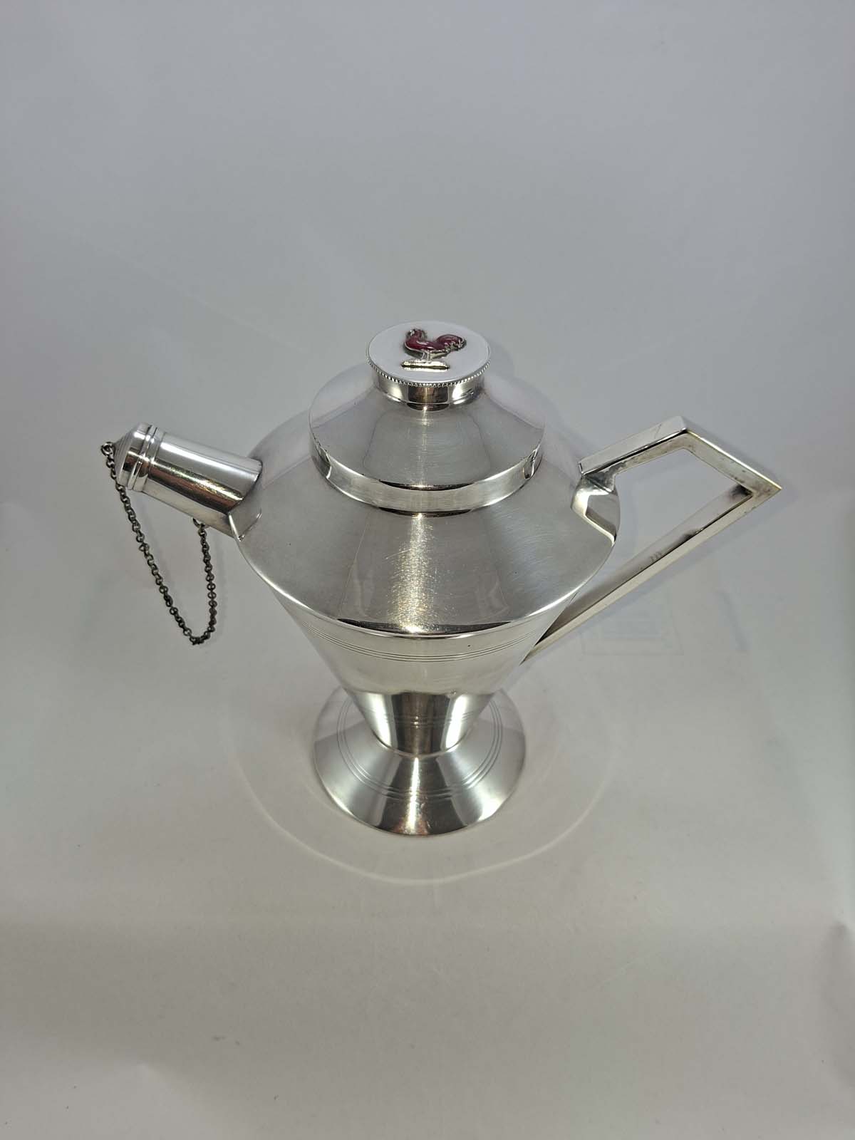 Art Deco Silver Plated Handled Cocktail Shaker - Image 8