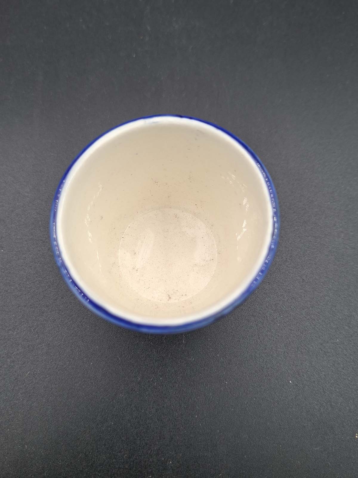 Burleigh Ware Blue Regal Peacock Egg Cup - Image 2