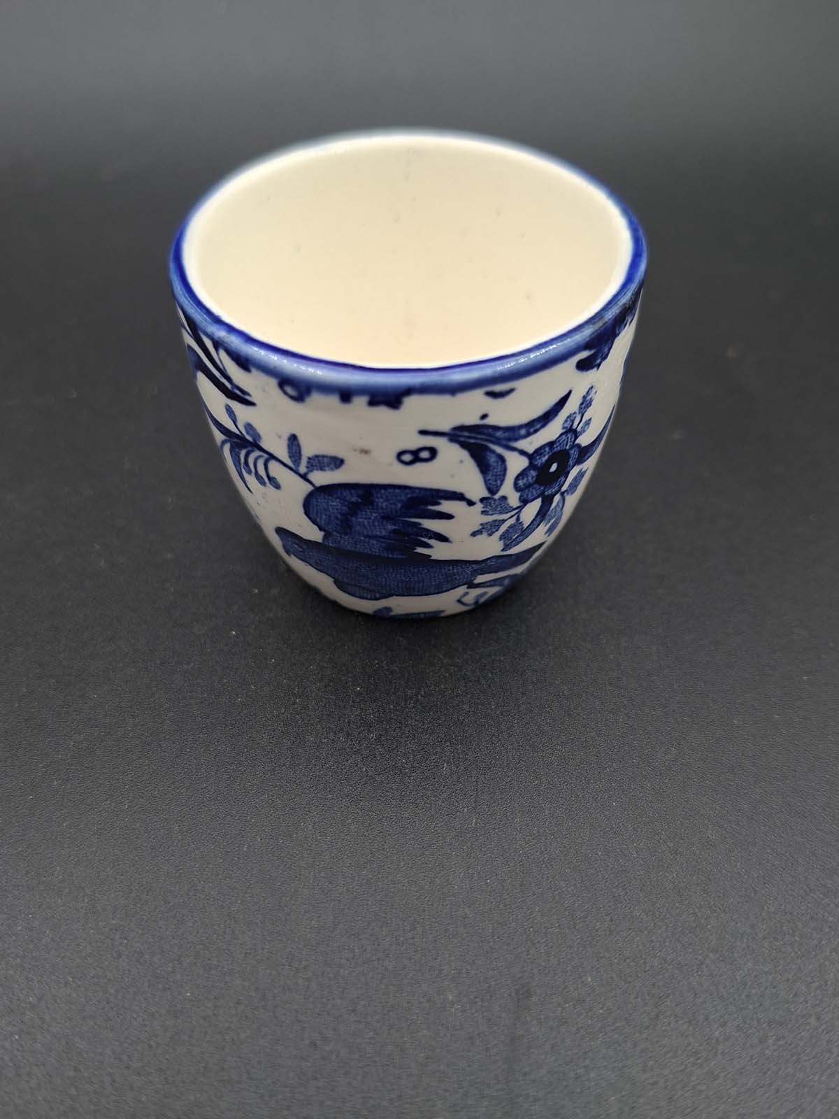 Burleigh Ware Blue Regal Peacock Egg Cup - Image 4