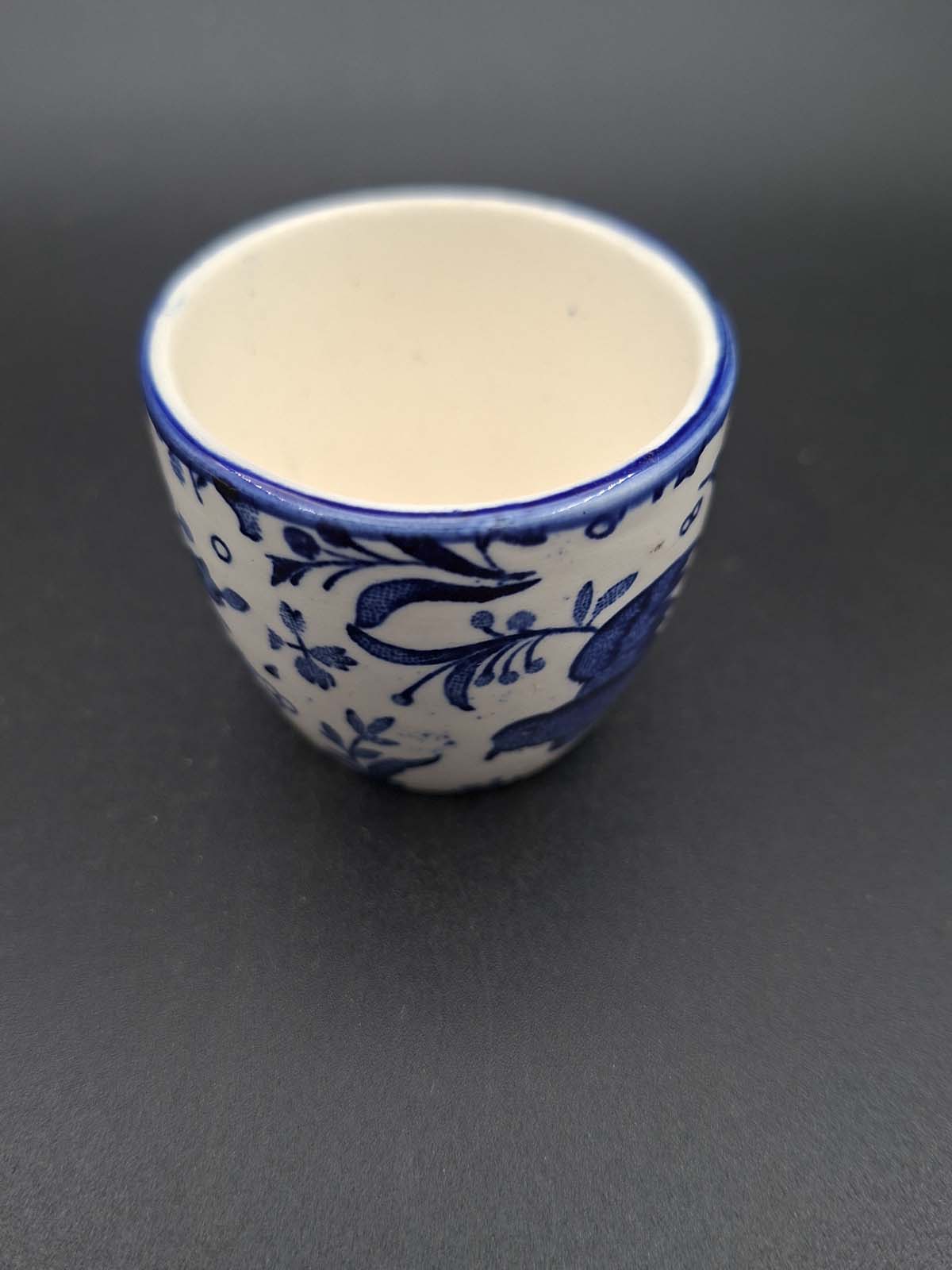 Burleigh Ware Blue Regal Peacock Egg Cup - Image 8