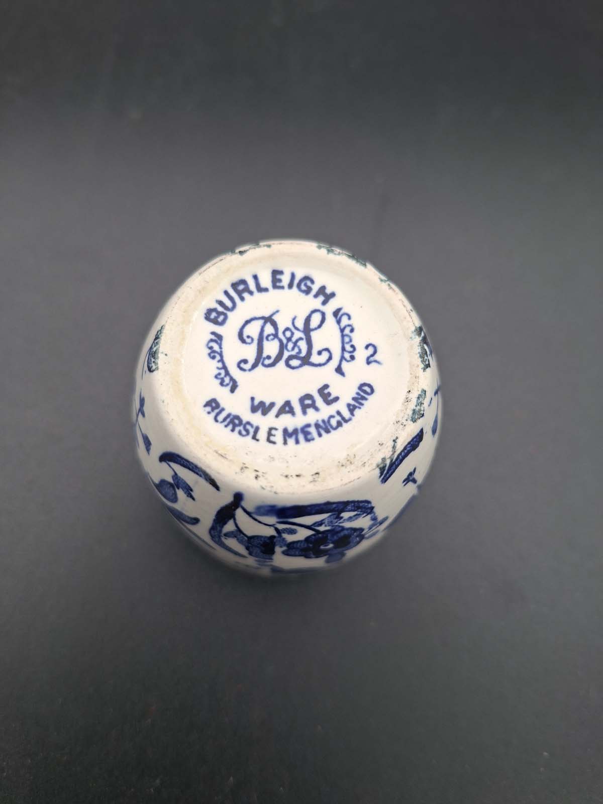 Burleigh Ware Blue Regal Peacock Egg Cup - Image 5