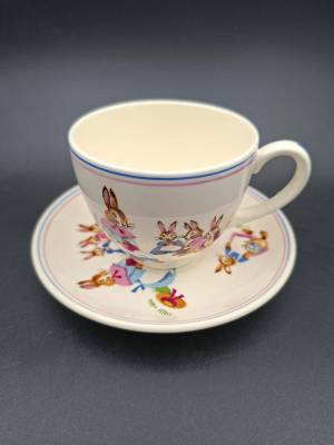 Crown Lynn “Bunny” Demitasse Cup & Saucer