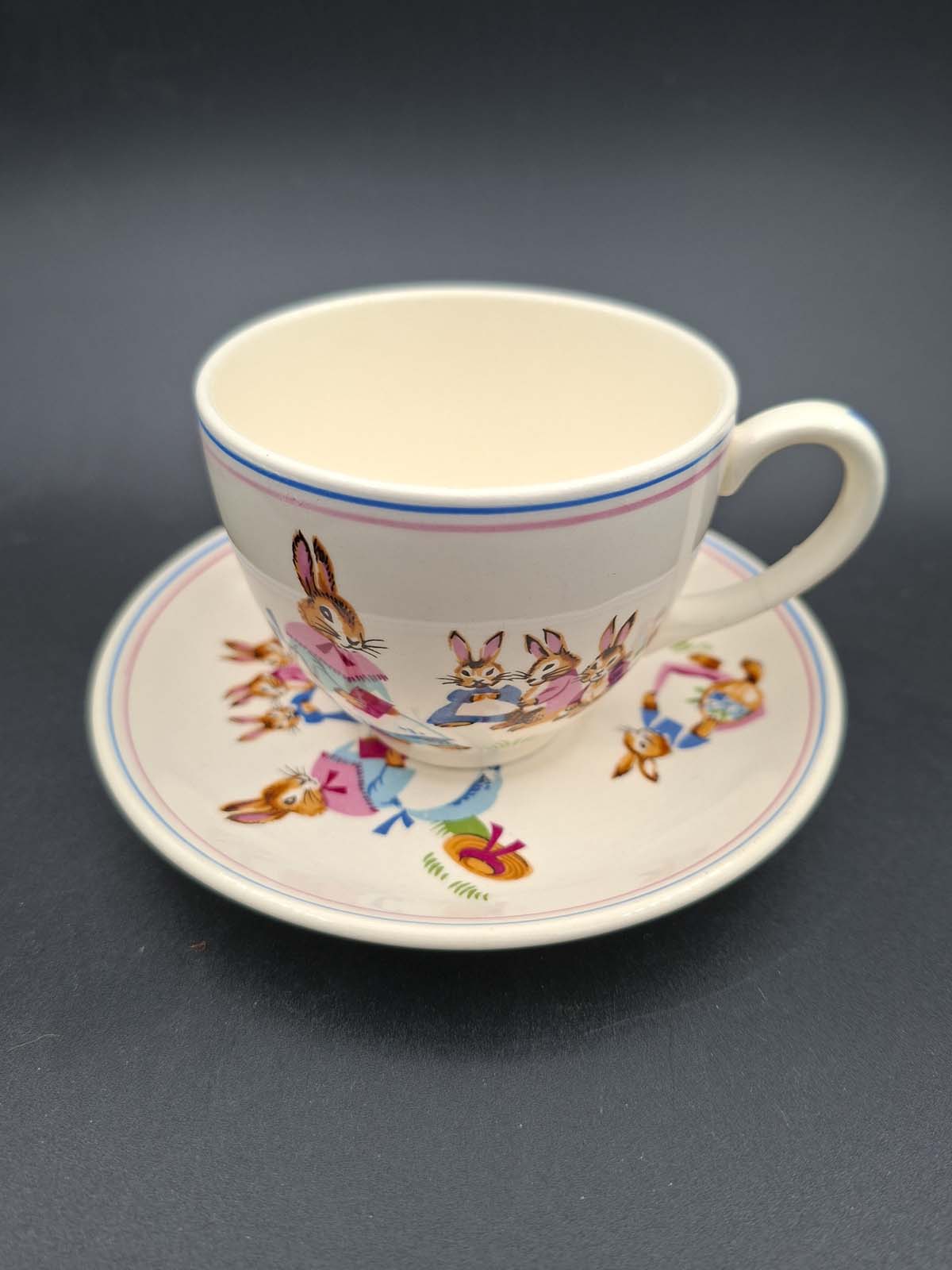 Crown Lynn “Bunny” Demitasse Cup & Saucer