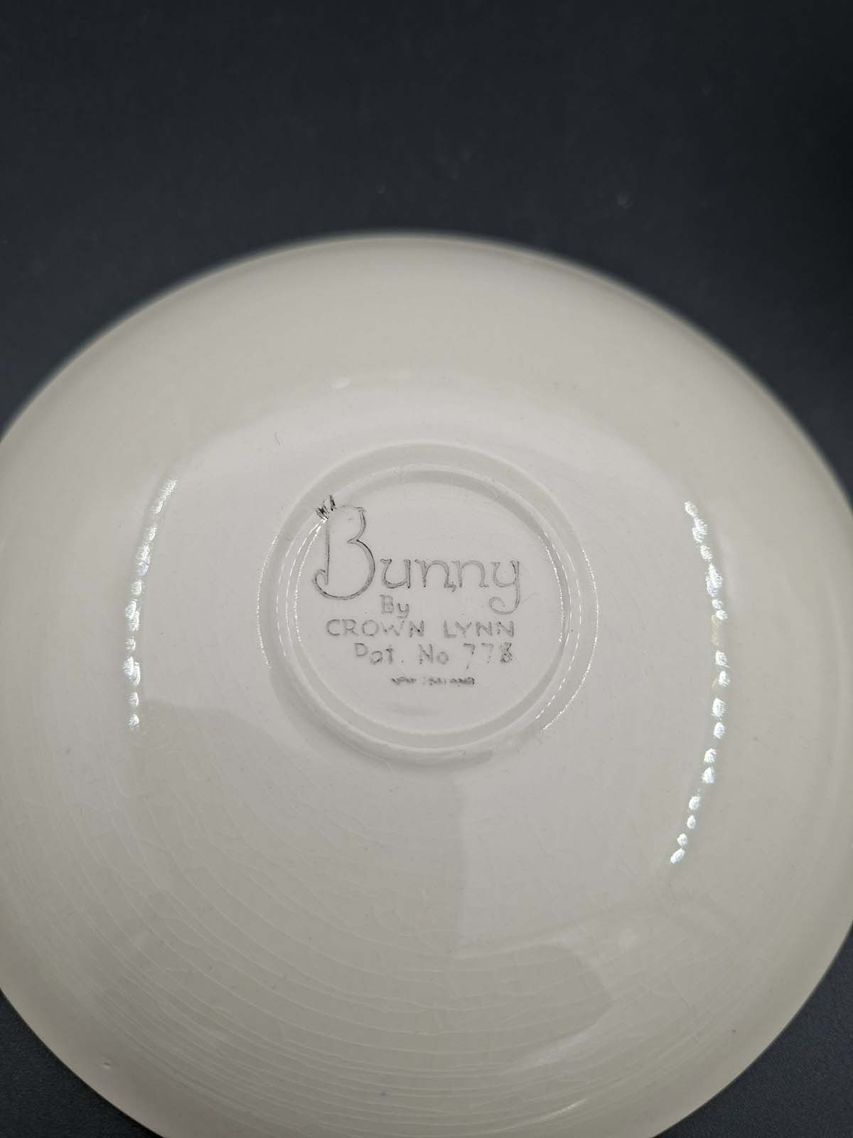 Crown Lynn “Bunny” Demitasse Cup & Saucer - Image 3