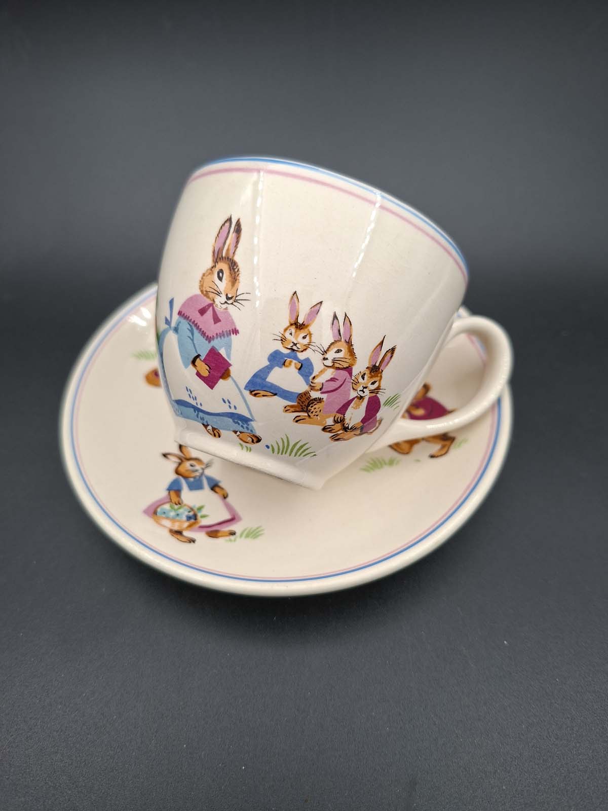 Crown Lynn “Bunny” Demitasse Cup & Saucer