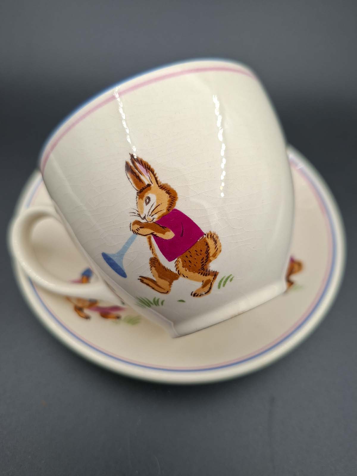 Crown Lynn “Bunny” Demitasse Cup & Saucer - Image 2
