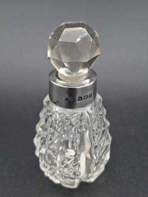 Sterling Silver Collared Perfume Bottle
