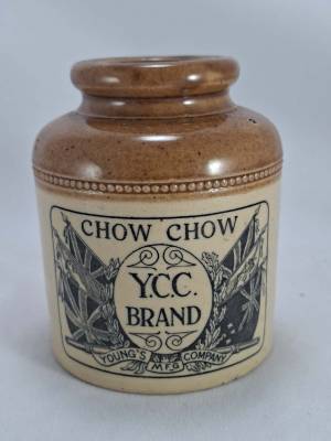 Youngs Manufacturing Company Chow Chow Stone Jar