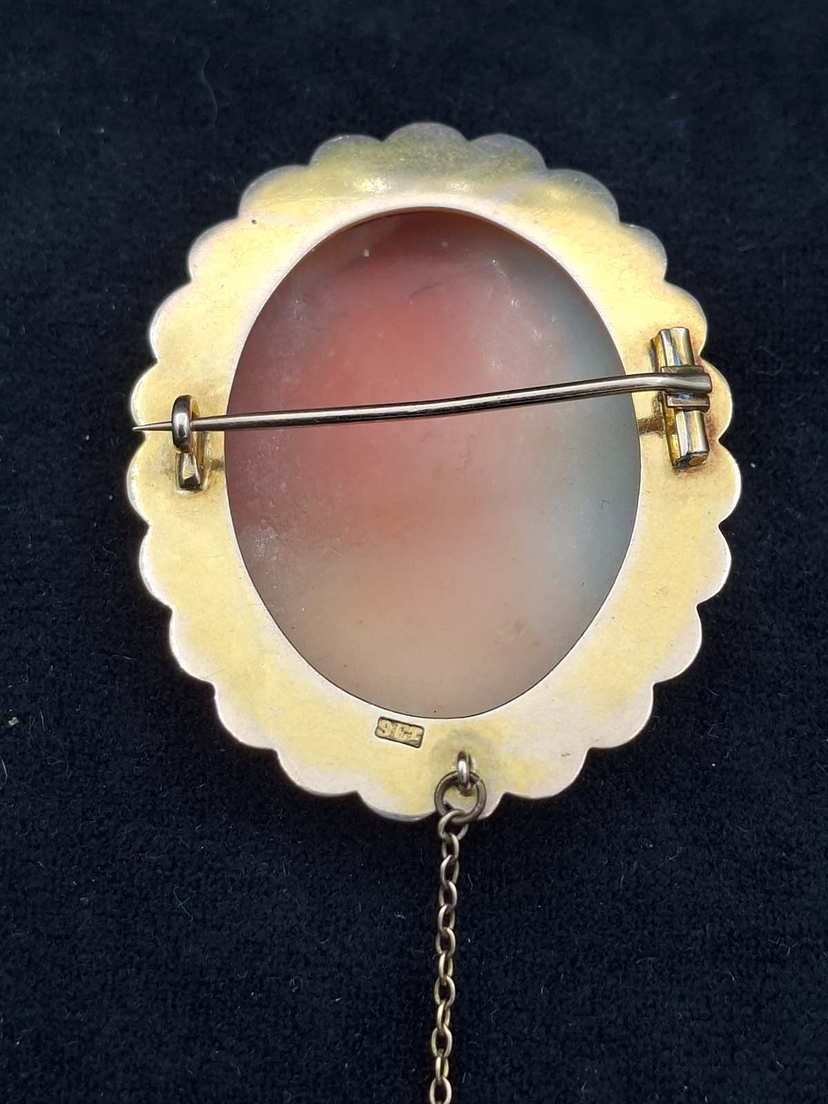 Cameo Brooch Greek Goddess Athena (With Valuation) - Image 6