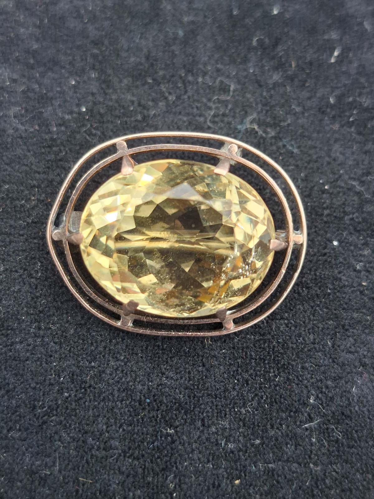 Antique 9ct Gold Citrine (With Valuation) - Image 4