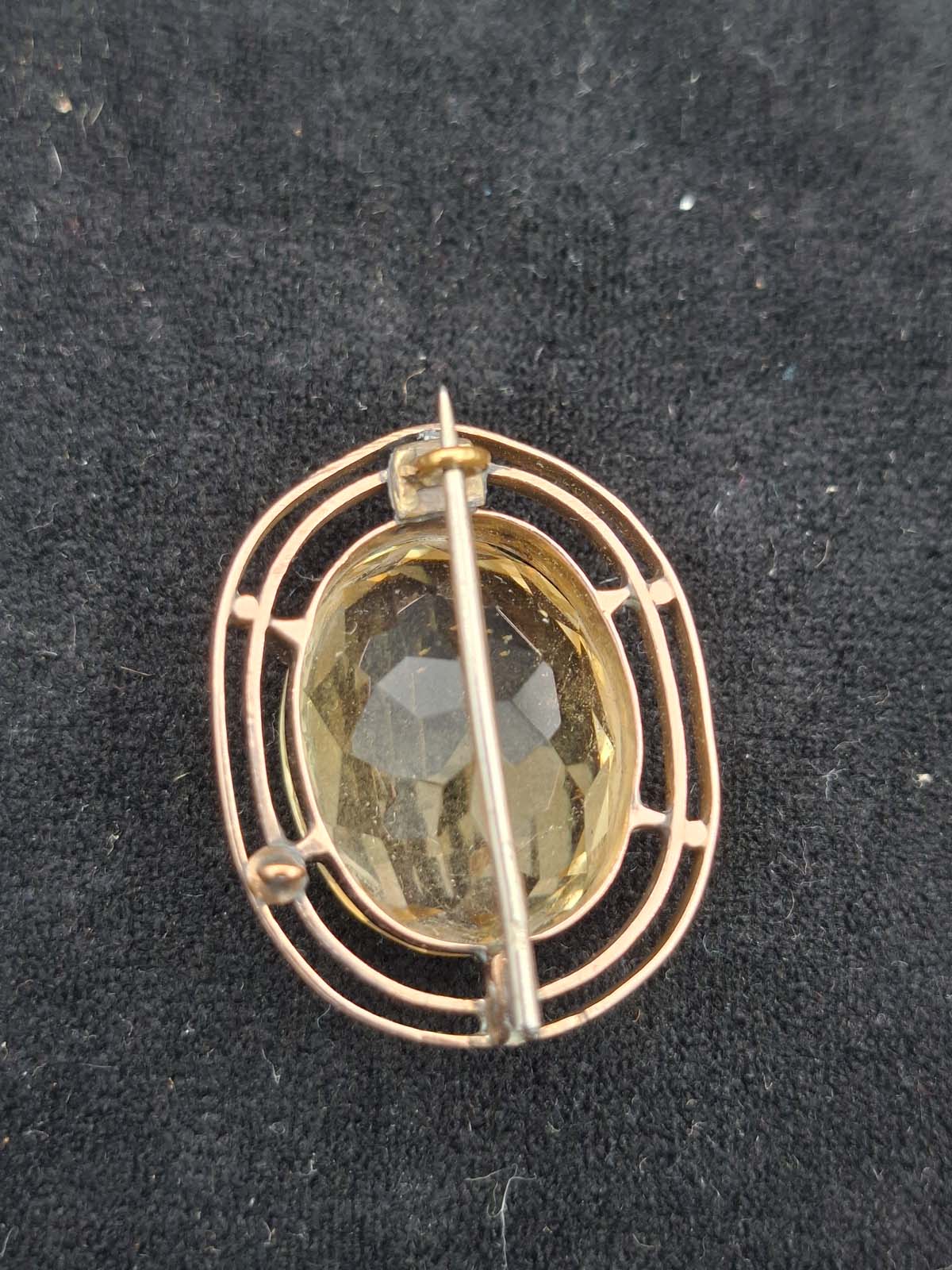 Antique 9ct Gold Citrine (With Valuation) - Image 5