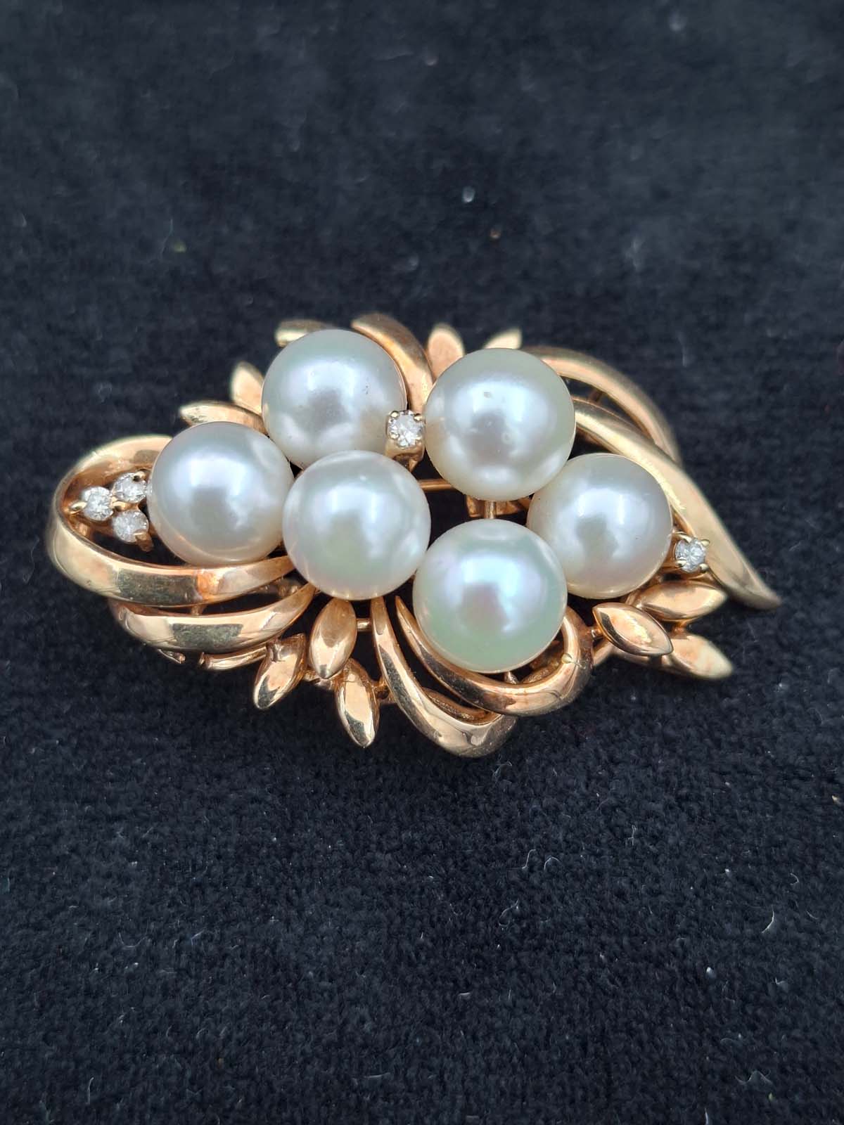 14ct Gold Pearl & Diamond Enhancer Pendant (With Valuation) - Image 2