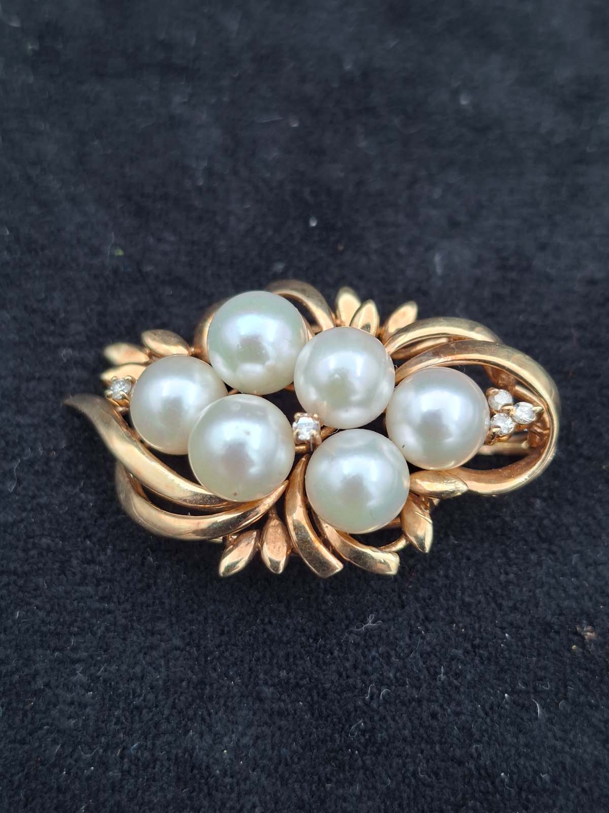 14ct Gold Pearl & Diamond Enhancer Pendant (With Valuation) - Image 4