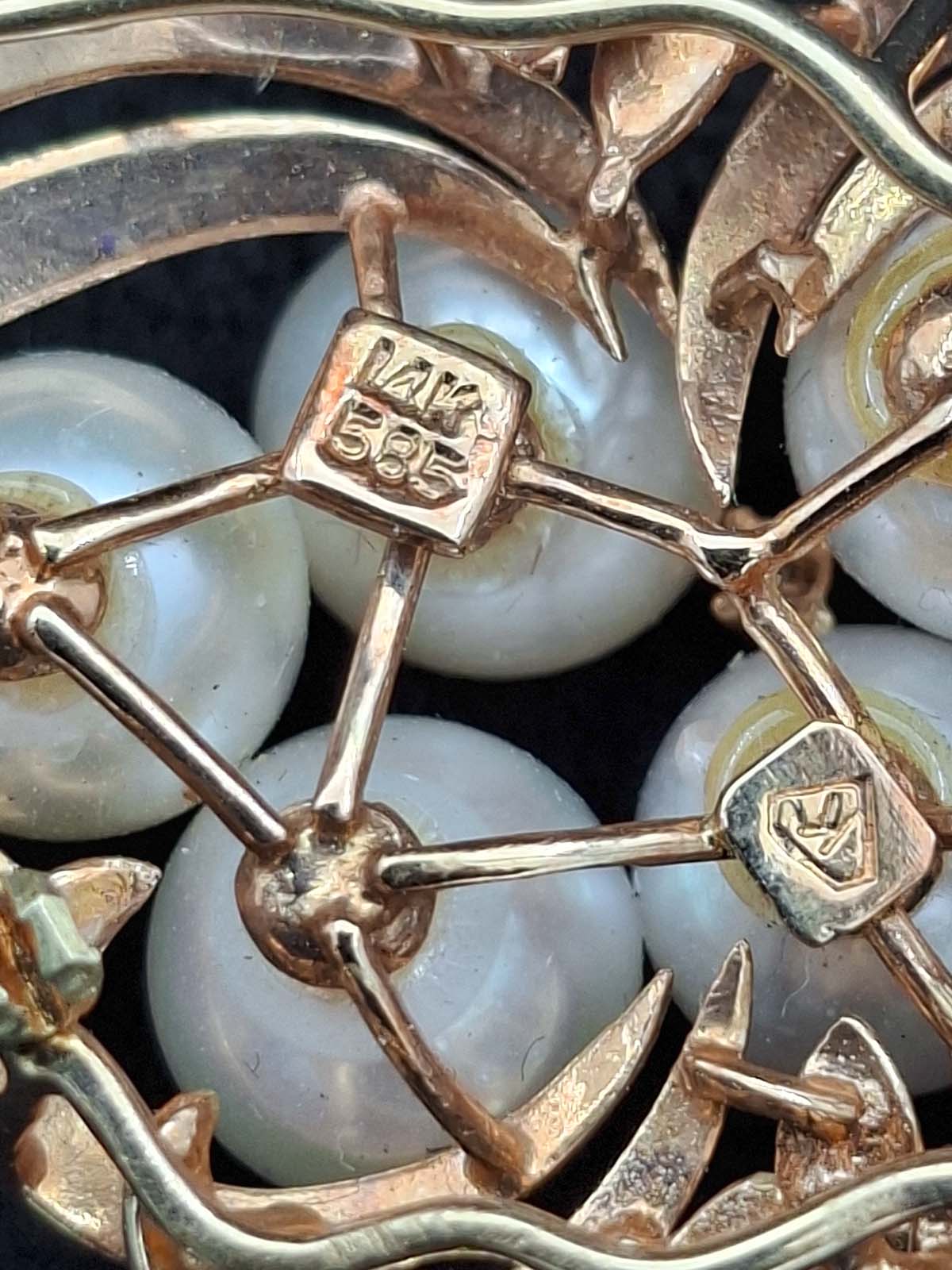 14ct Gold Pearl & Diamond Enhancer Pendant (With Valuation) - Image 6