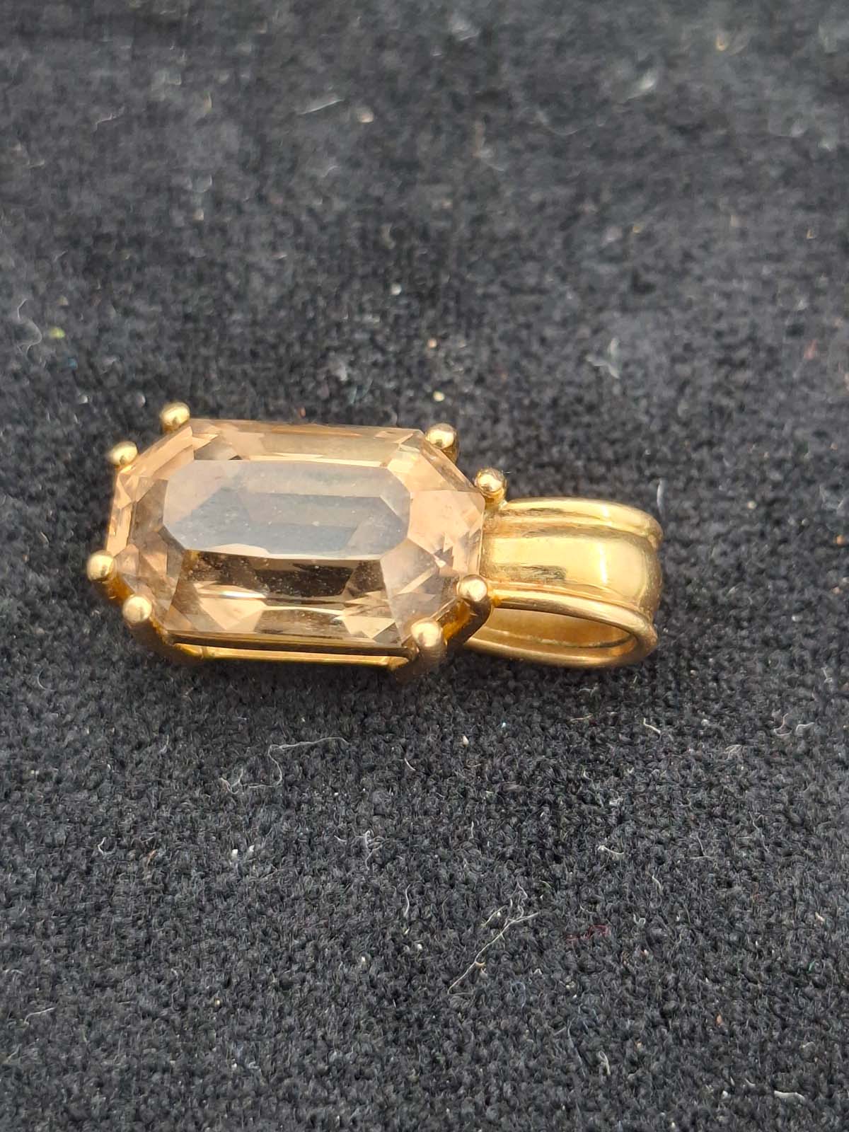 18ct Gold Smoky Quartz Pendant (With Valuation) - Image 4