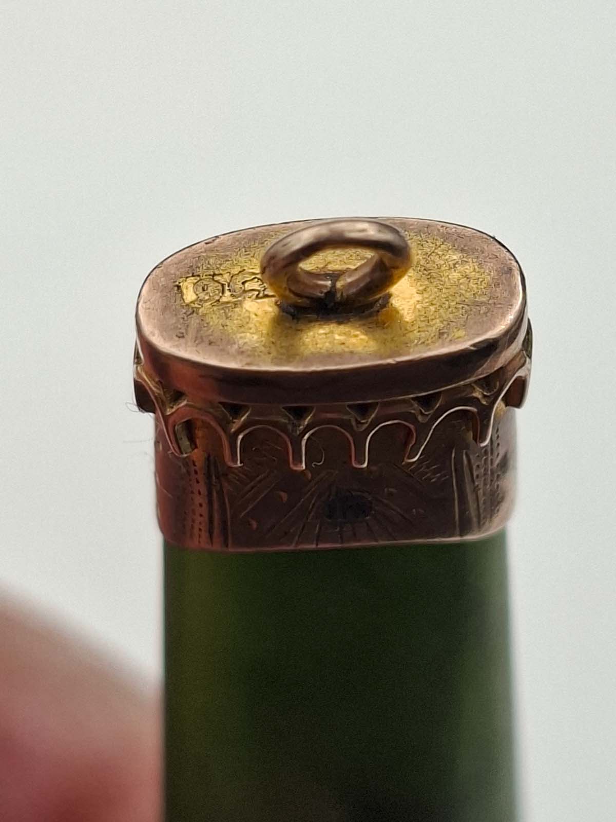 9ct Gold Masonic Greenstone Pendant - Image 6