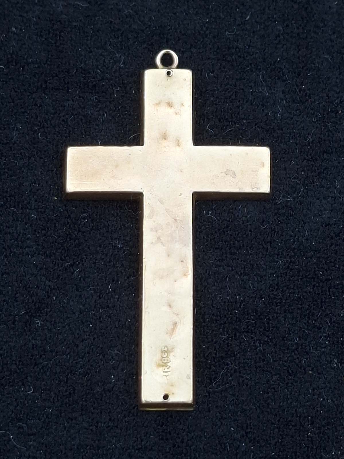 9ct Hollow Gold Cross Pendant - Image 5