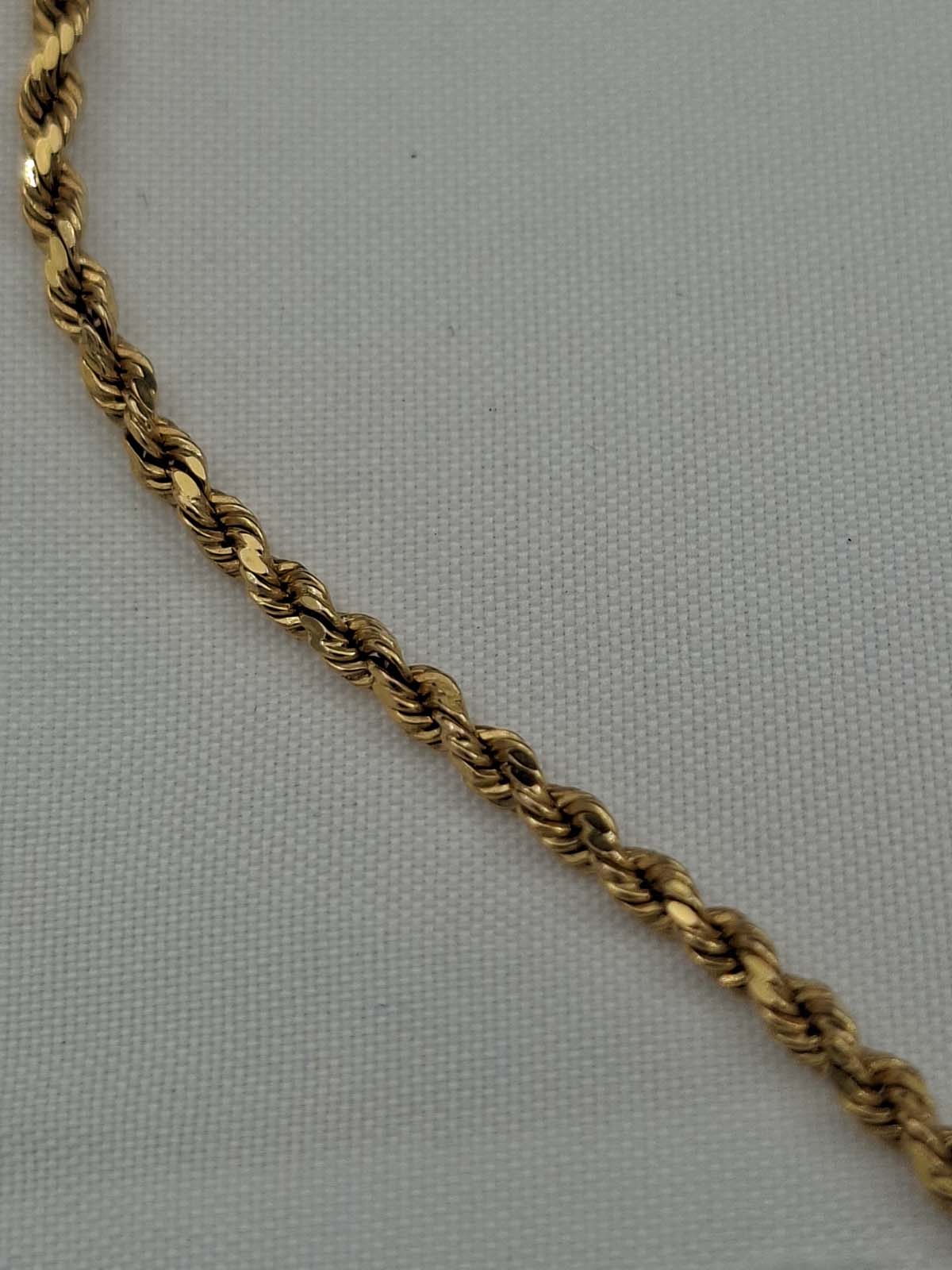 9ct Gold Rope Chain - Image 2