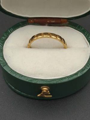 18ct Victorian Gold Band Dated 1879