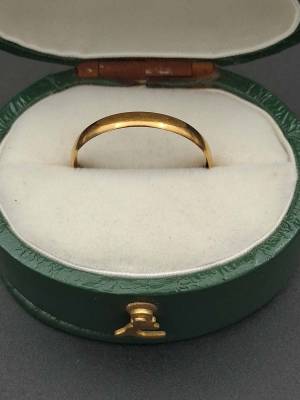 22ct Victorian Gold Band Dated 1857