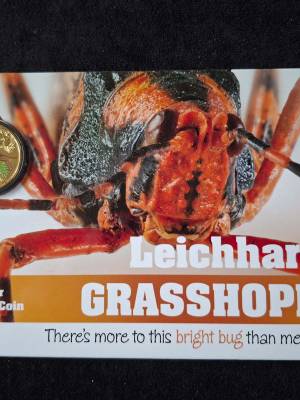 2014 Australian $1  Colour Printed Coin “Grasshopper”