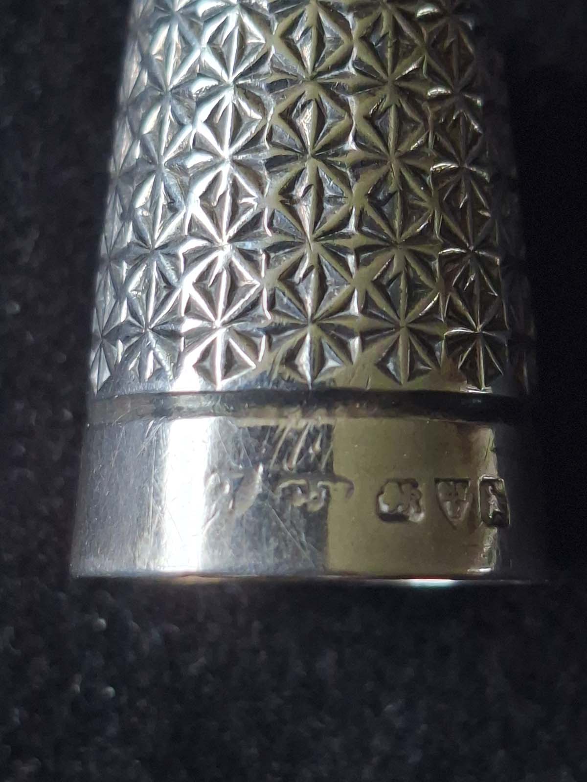 Sterling Silver Thimble by Charles Horner - Image 2