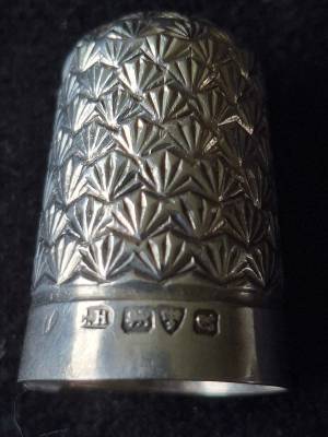 Sterling Silver Thimble by Charles Horner