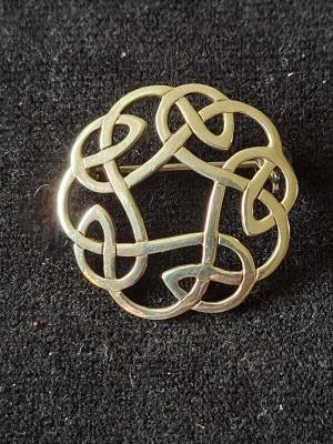 Sterling Silver Celtic Knot Brooch