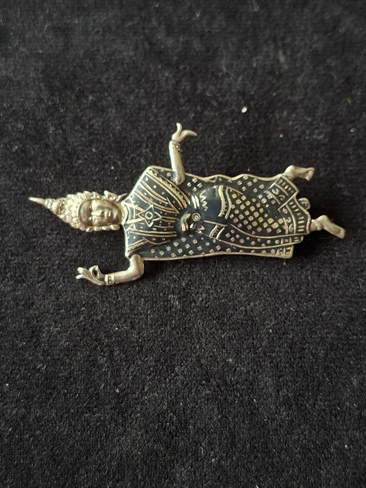 Sterling Silver Siamese Dancer Brooch - Image 2