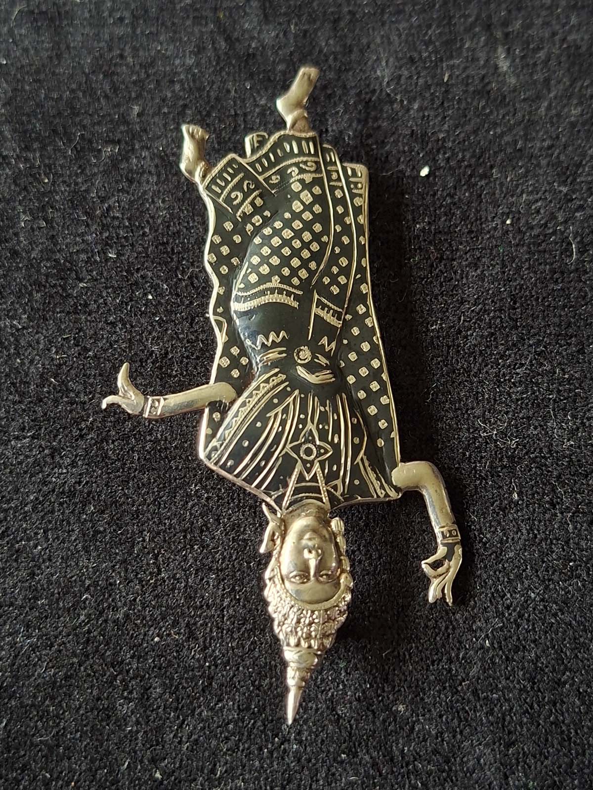 Sterling Silver Siamese Dancer Brooch - Image 3