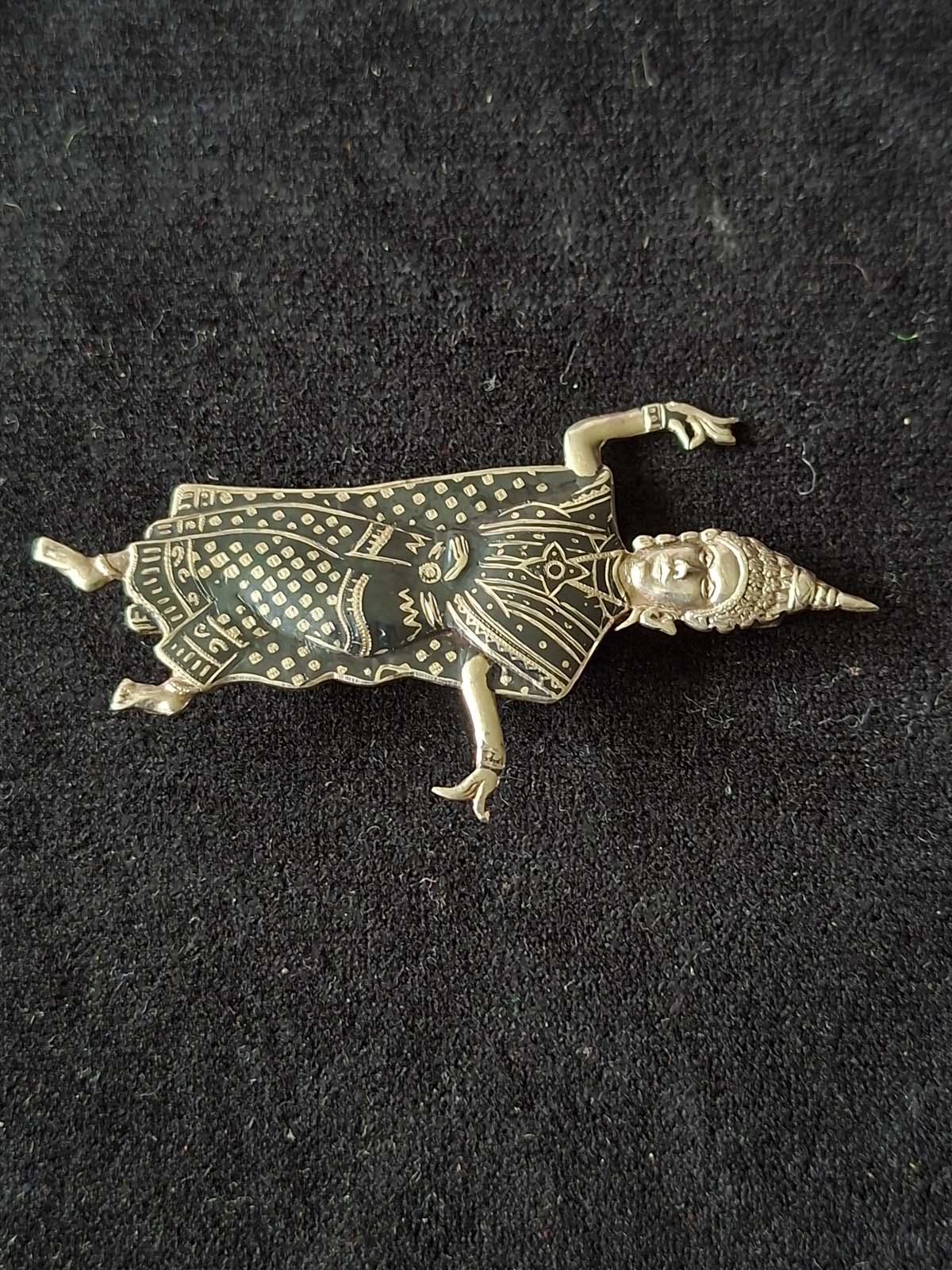 Sterling Silver Siamese Dancer Brooch - Image 4