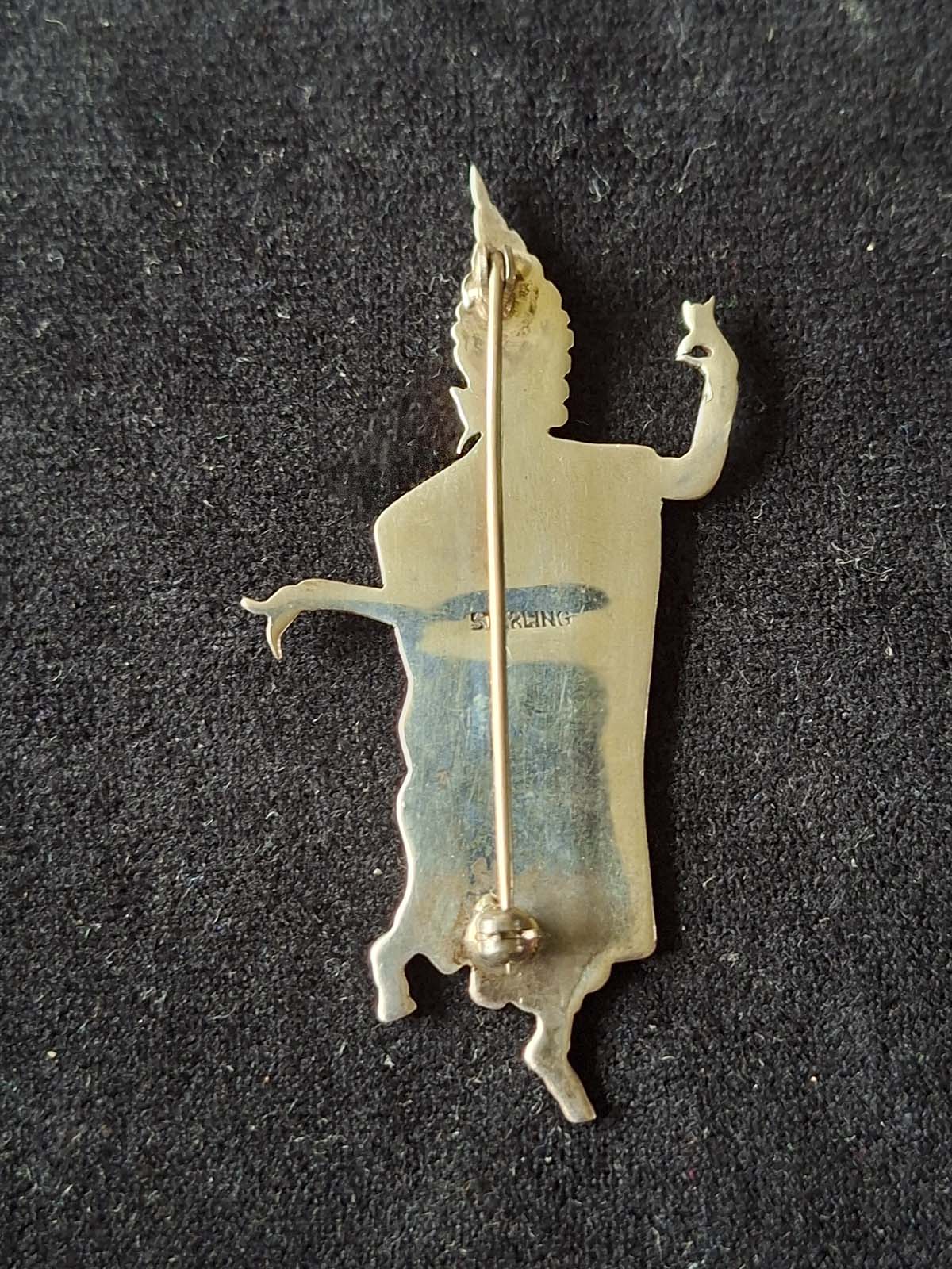 Sterling Silver Siamese Dancer Brooch - Image 5