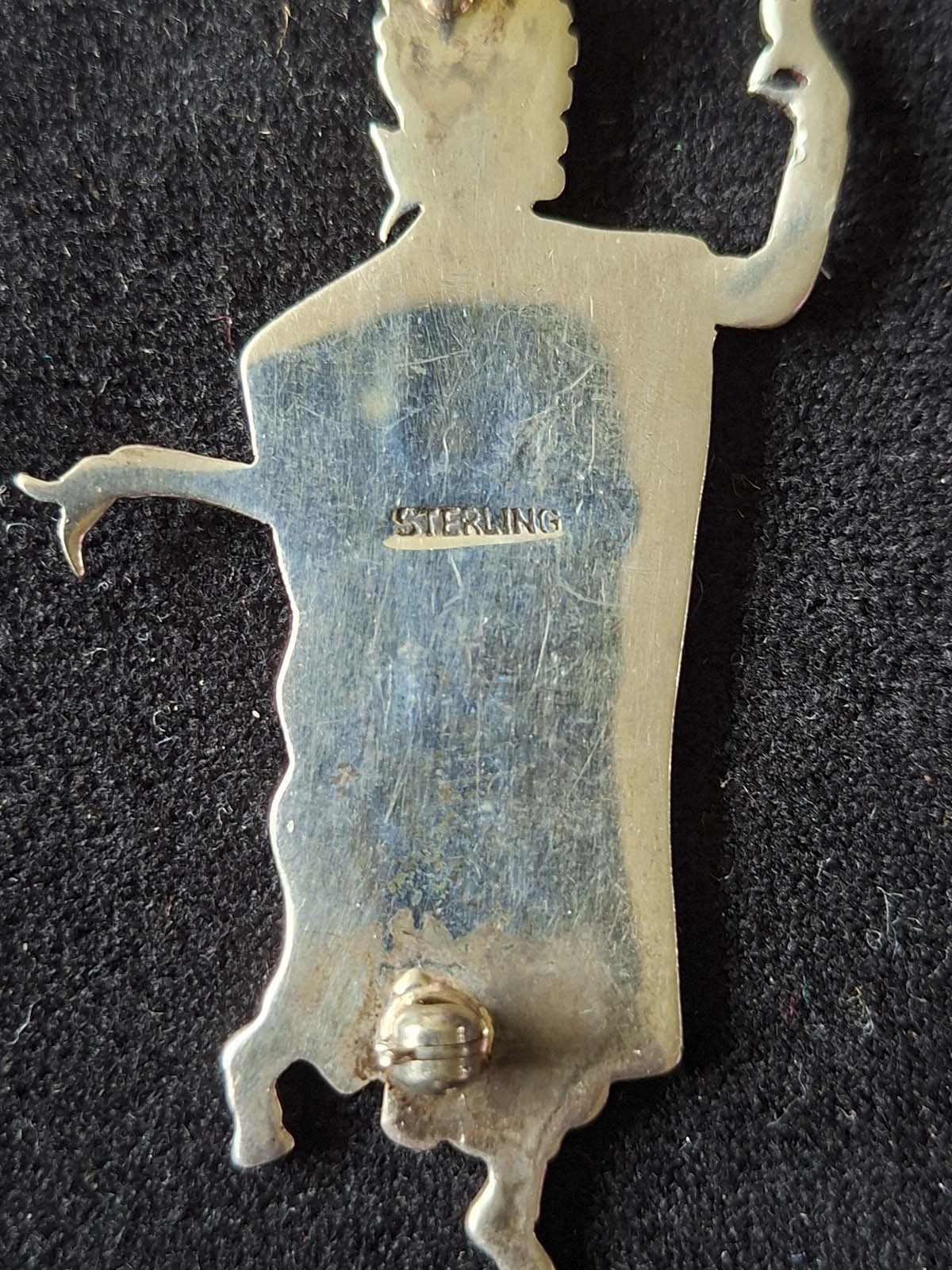 Sterling Silver Siamese Dancer Brooch - Image 6