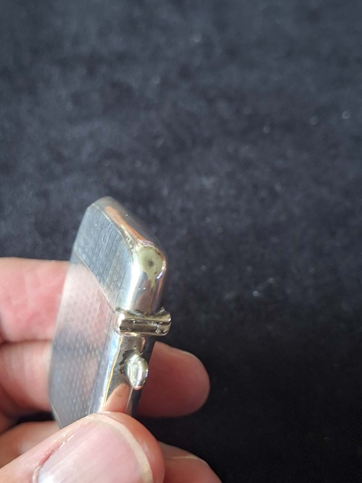 Sterling Silver Monogrammed Vesta Case Birmingham 1920 - Image 9