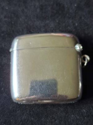 Sterling Silver Vester Case Sheffield 1900