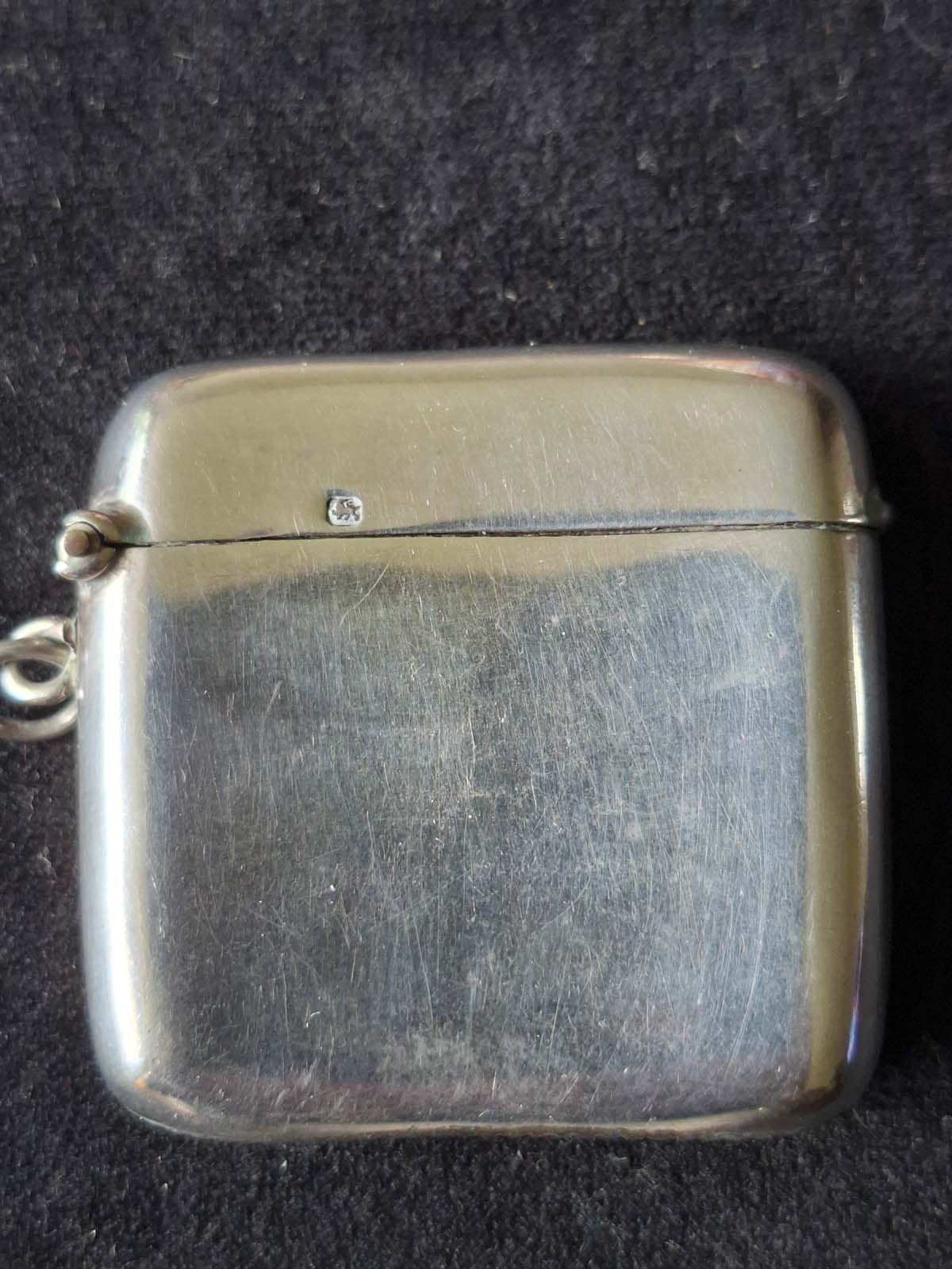 Sterling Silver Vester Case Sheffield 1900 - Image 5