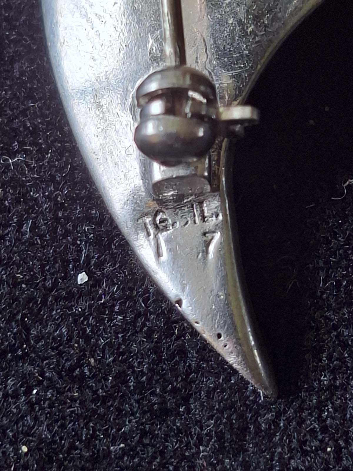 Sterling Silver Marcasite Brooch - Image 6