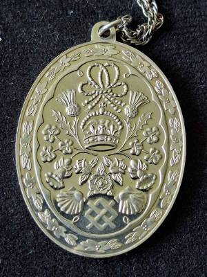 Sterling Silver Charles & Diana Commemorative Pendant