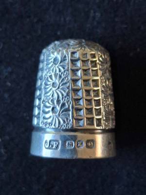 Sterling Silver Thimble Birmingham 1899