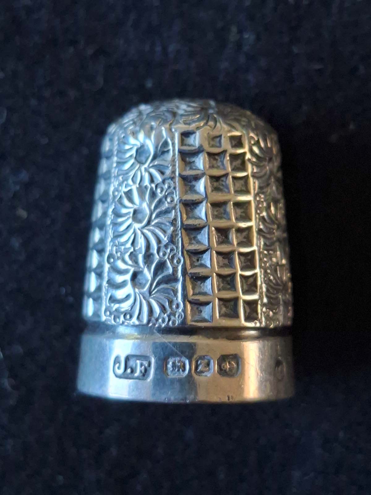 Sterling Silver Thimble Birmingham 1899