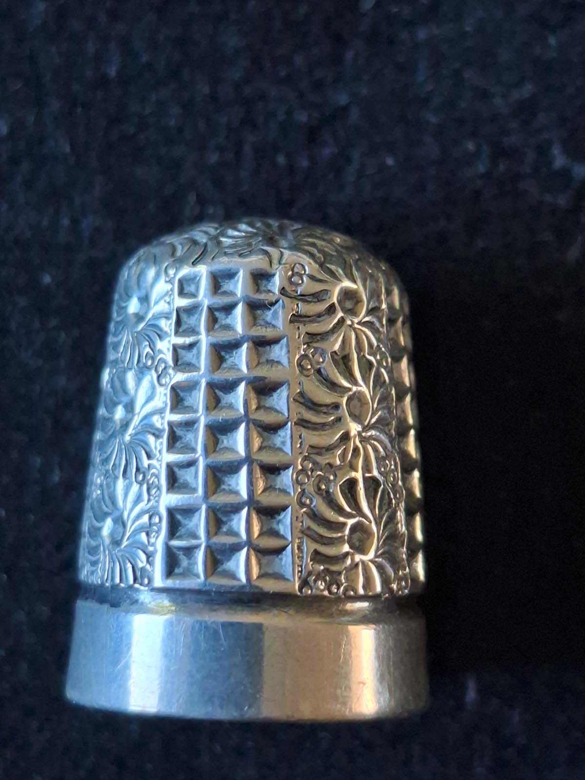 Sterling Silver Thimble Birmingham 1899 - Image 2